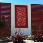 Lantern Modular screen painted Red Terra